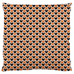 Halloween Plaids Arrow Large Flano Cushion Case (one Side) by ConteMonfrey