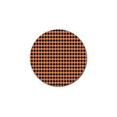 Halloween Black Orange Plaids Golf Ball Marker (10 Pack) by ConteMonfrey