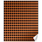 Halloween Black Orange Plaids Canvas 20  x 24  19.57 x23.15  Canvas - 1