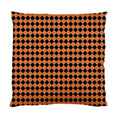 Halloween Black Orange Plaids Standard Cushion Case (one Side) by ConteMonfrey