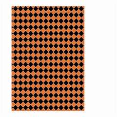 Halloween Black Orange Plaids Small Garden Flag (two Sides) by ConteMonfrey