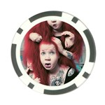 Creepy Monster Student At Classroom Poker Chip Card Guard (10 pack) Front