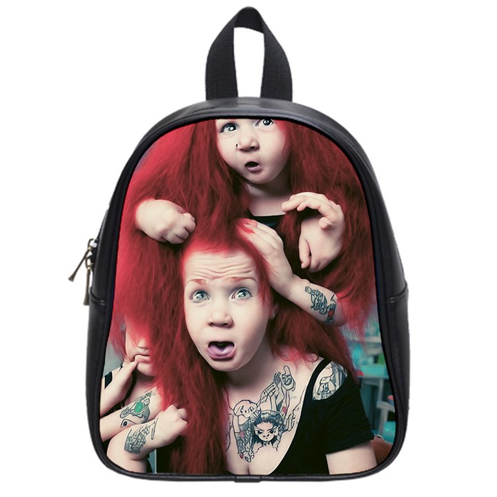 Creepy Monster Student At Classroom School Bag (Small)