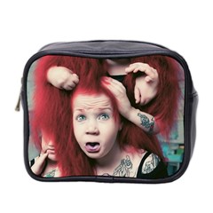 Creepy Monster Student At Classroom Mini Toiletries Bag (two Sides) by dflcprintsclothing