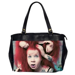 Creepy Monster Student At Classroom Oversize Office Handbag (2 Sides) by dflcprintsclothing