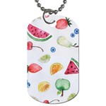 Fruit Summer Vitamin Watercolor Dog Tag (One Side) Front