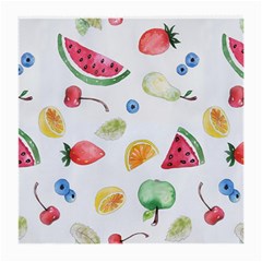 Fruit Summer Vitamin Watercolor Medium Glasses Cloth by Wegoenart