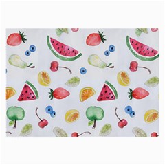 Fruit Summer Vitamin Watercolor Large Glasses Cloth (2 Sides) by Wegoenart