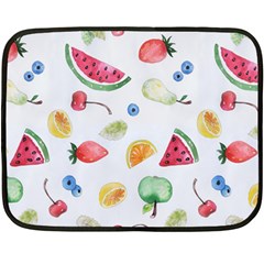 Fruit Summer Vitamin Watercolor Fleece Blanket (mini) by Wegoenart