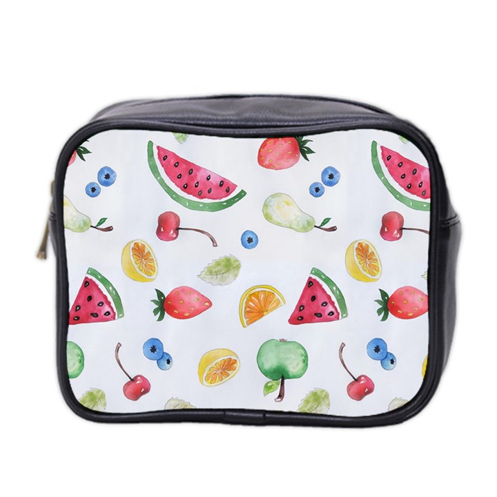 Fruit Summer Vitamin Watercolor Mini Toiletries Bag (Two Sides)