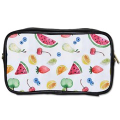 Fruit Summer Vitamin Watercolor Toiletries Bag (two Sides) by Wegoenart