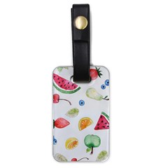 Fruit Summer Vitamin Watercolor Luggage Tag (one Side) by Wegoenart