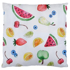 Fruit Summer Vitamin Watercolor Large Cushion Case (one Side) by Wegoenart