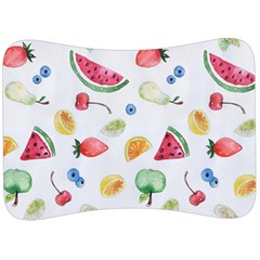 Fruit Summer Vitamin Watercolor Velour Seat Head Rest Cushion by Wegoenart