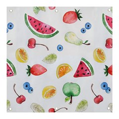 Fruit Summer Vitamin Watercolor Banner And Sign 3  X 3  by Wegoenart