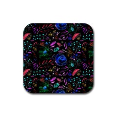 Background Nature Texture Design Rubber Coaster (square) by Wegoenart