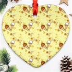 Ice Cream Cone Dessert Ornament (Heart) Front