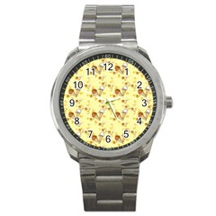 Ice Cream Cone Dessert Sport Metal Watch by Wegoenart