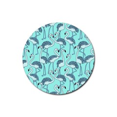 Flemish Picture Drawing Summer Rubber Round Coaster (4 Pack) by Wegoenart