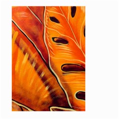 Orange Leaves Nature Pattern Large Garden Flag (two Sides) by Wegoenart