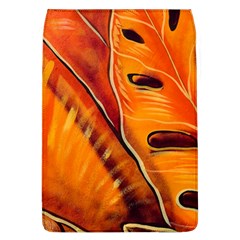 Orange Leaves Nature Pattern Removable Flap Cover (l) by Wegoenart