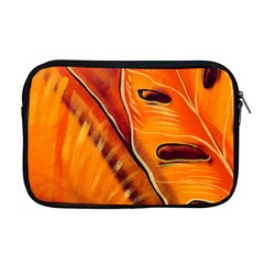 Orange Leaves Nature Pattern Apple Macbook Pro 17  Zipper Case by Wegoenart