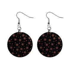 Mandala Drawing Artistic Model Mini Button Earrings