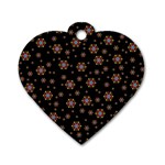 Mandala Drawing Artistic Model Dog Tag Heart (Two Sides) Back