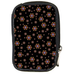 Mandala Drawing Artistic Model Compact Camera Leather Case by Wegoenart