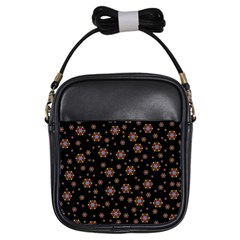 Mandala Drawing Artistic Model Girls Sling Bag