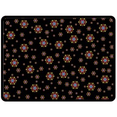 Mandala Drawing Artistic Model Fleece Blanket (Large) 