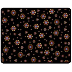 Mandala Drawing Artistic Model Fleece Blanket (Medium) 