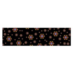 Mandala Drawing Artistic Model Oblong Satin Scarf (16  x 60 )