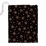 Mandala Drawing Artistic Model Drawstring Pouch (4XL) Back