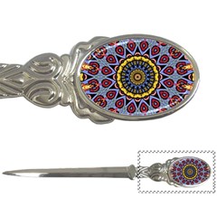 Kaleidoscope Mandala Colorful Letter Opener by Wegoenart