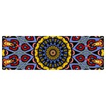 Kaleidoscope Mandala Colorful Banner and Sign 12  x 4  Front