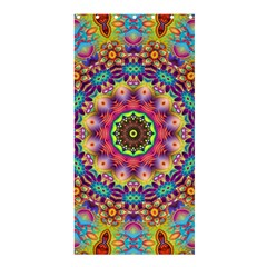 Rosette Mandala Ornament Wallpaper Shower Curtain 36  X 72  (stall)  by Wegoenart