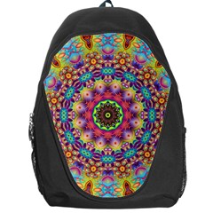 Rosette Mandala Ornament Wallpaper Backpack Bag by Wegoenart