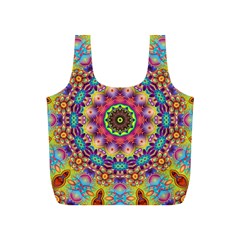 Rosette Mandala Ornament Wallpaper Full Print Recycle Bag (s) by Wegoenart