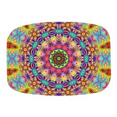 Rosette Mandala Ornament Wallpaper Mini Square Pill Box by Wegoenart