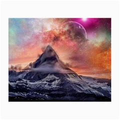 Mountain Cosmos Universe Nature Small Glasses Cloth (2 Sides) by Wegoenart