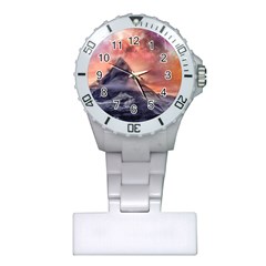 Mountain Cosmos Universe Nature Plastic Nurses Watch by Wegoenart