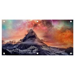 Mountain Cosmos Universe Nature Banner And Sign 4  X 2 