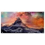 Mountain Cosmos Universe Nature Banner and Sign 8  x 4  Front