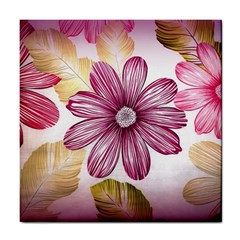 Fabric Pattern Texture Tile Coaster by Wegoenart