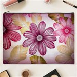 Fabric Pattern Texture Cosmetic Bag (XXXL) Front