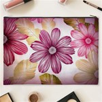 Fabric Pattern Texture Cosmetic Bag (XXXL) Back