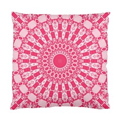 Mandala Pink Abstract Standard Cushion Case (one Side) by Wegoenart