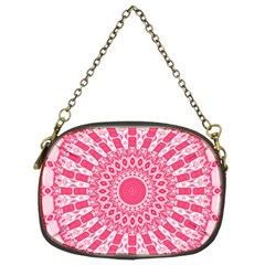 Mandala Pink Abstract Chain Purse (two Sides) by Wegoenart