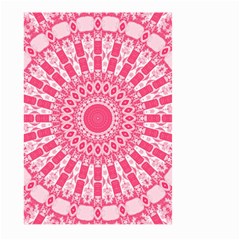 Mandala Pink Abstract Large Garden Flag (two Sides) by Wegoenart